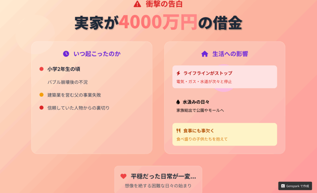 くみっきー実家が4000万の借金
