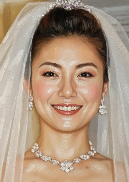 模擬結婚式の時の島谷ひとみさんのイメージ