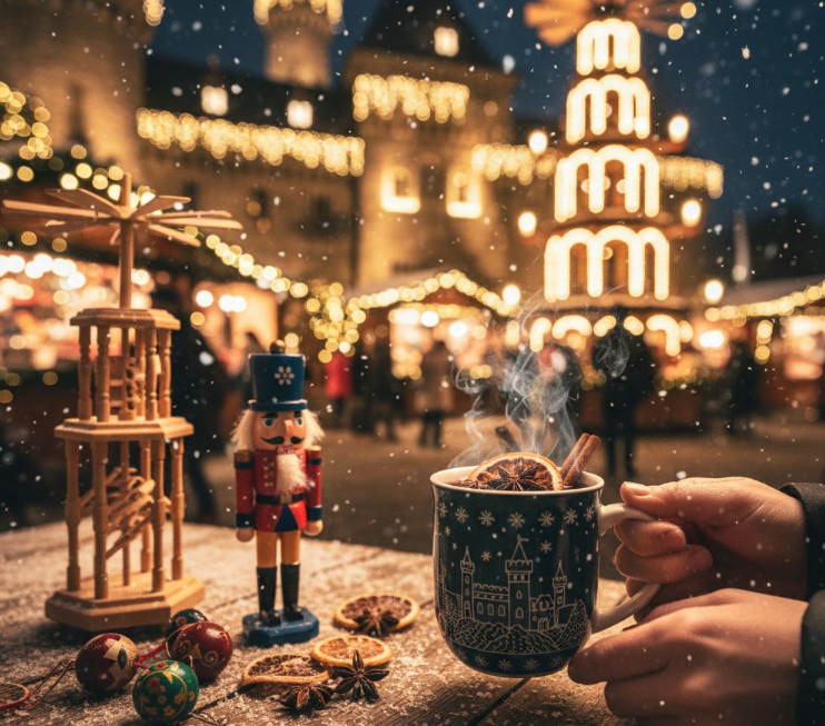 神戸布引ハーブ園のクリスマスマーケットで楽しむ本格的なグリューワインとドイツ工芸品