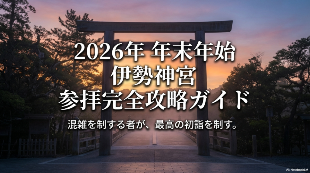 2026年年末年始の伊勢神宮混雑と参拝攻略ガイドの表紙