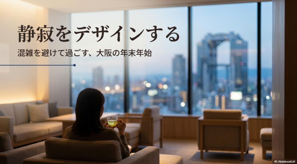 年末年始の大阪で、人込みを避け、静かに過ごす計画