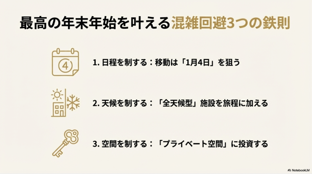 年末年始の混雑回避を成功させる3つの鉄則 日程・天候・空間
