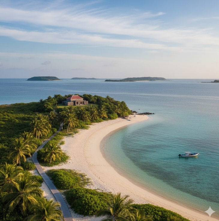 沖縄県の離島の長閑な風景