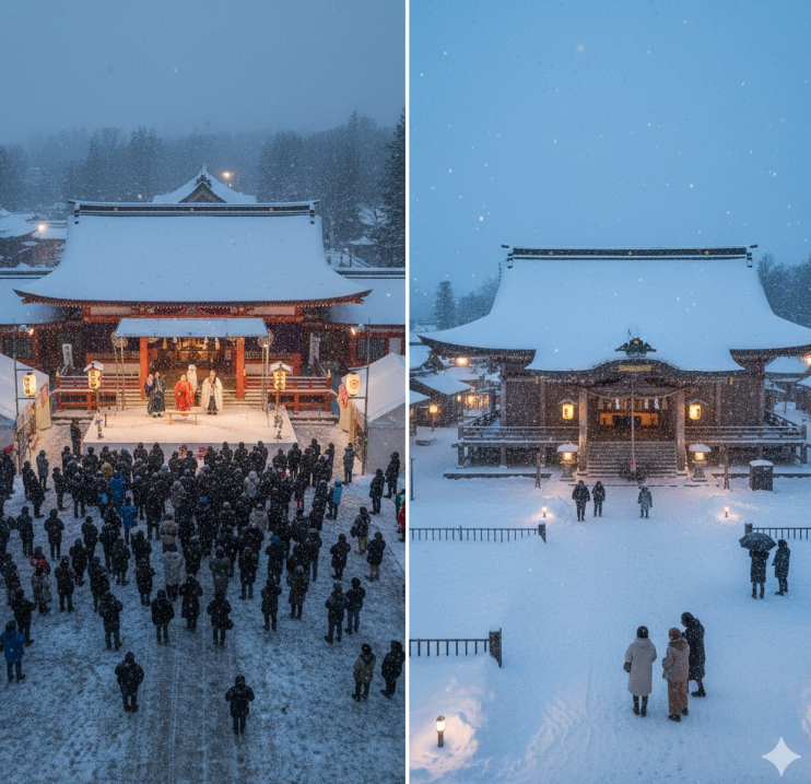 北海道神宮の本宮と頓宮の写真