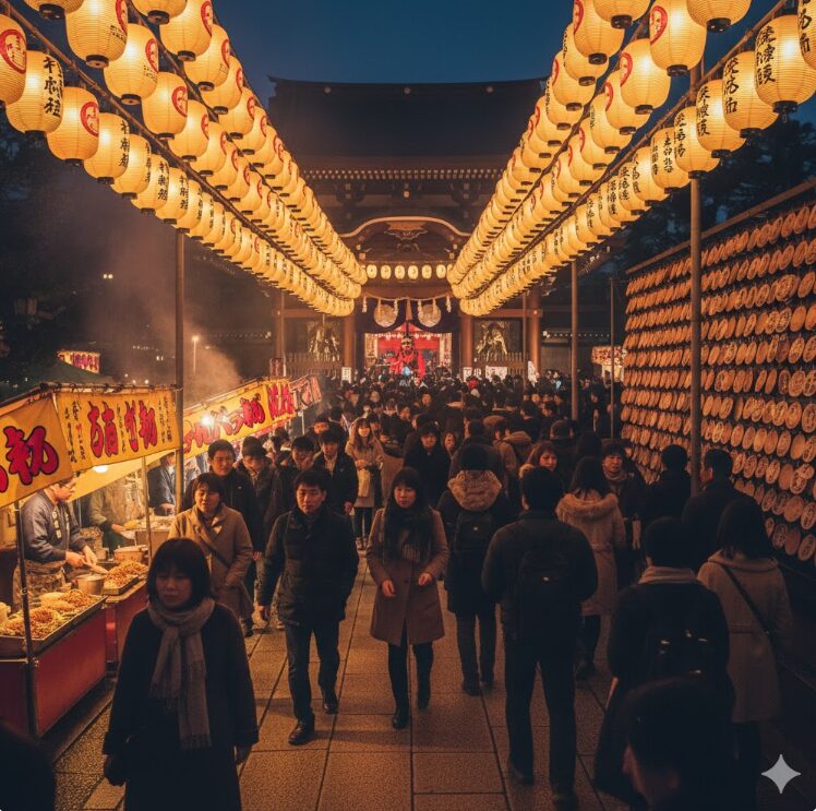 壬生寺の節分祭の様子