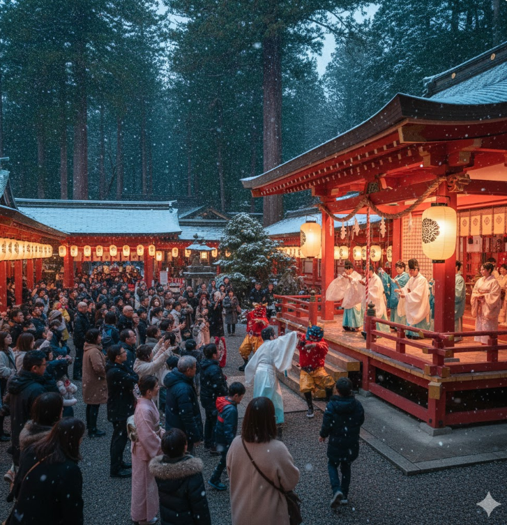長岡天満宮の節分祭
